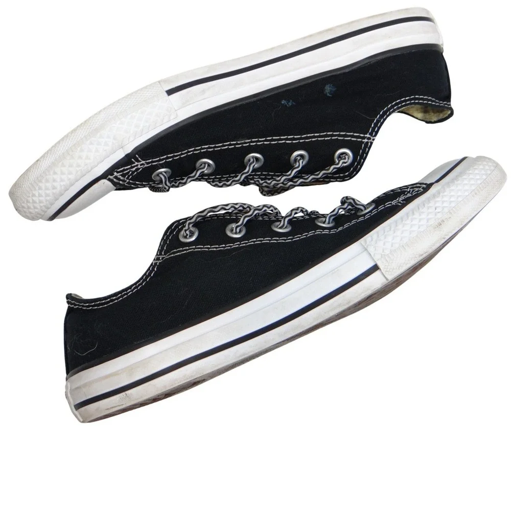 Converse All Star Chuck Taylor Low Top Black Youth Sneakers Shoes Size 3‎ Youth